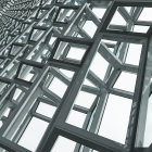 Glazen pui bij Harpa Reykjavik