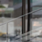 Trap met doorkijkje bij Harpa