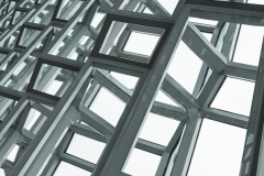 Glazen pui bij Harpa Reykjavik