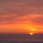 Zonsondergang bij Lange Anna op Helgoland