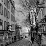 Straat bij Montmartre