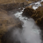 Waternevel van de Fjallfoss waterval